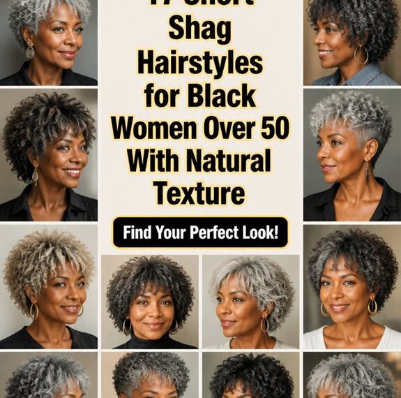 short natural shag hairstyles