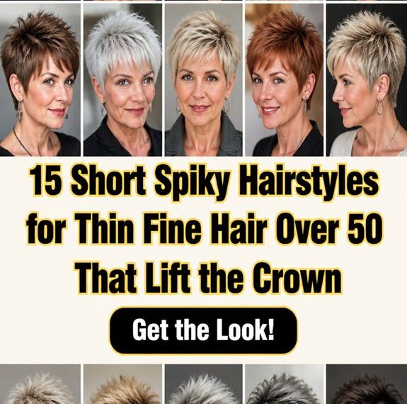 short spiky crown lifting styles