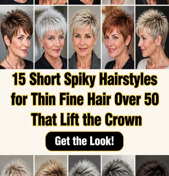 short spiky crown lifting styles
