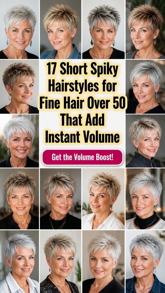 short spiky volumizing hairstyles over 50