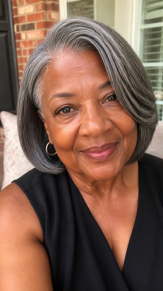 side part bob with lift