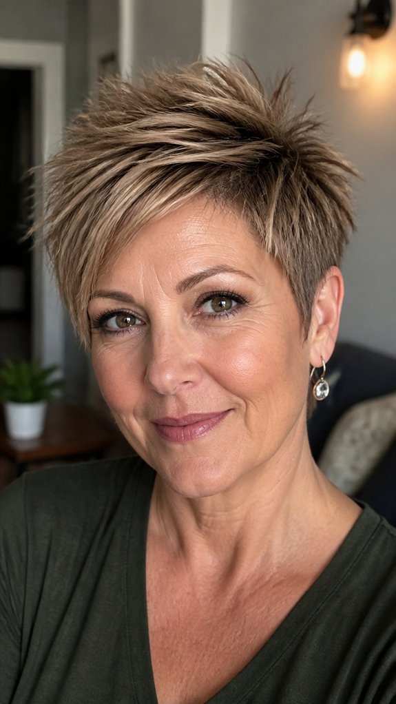 side part textured side sweeps