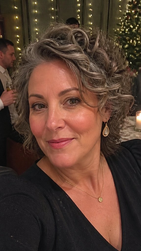 side swept curly braided bob