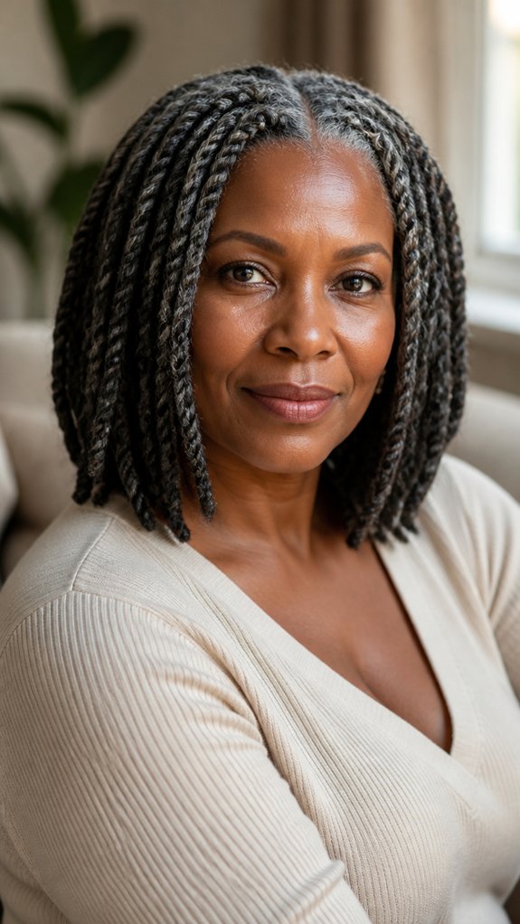 silver friendly stretched marley twists