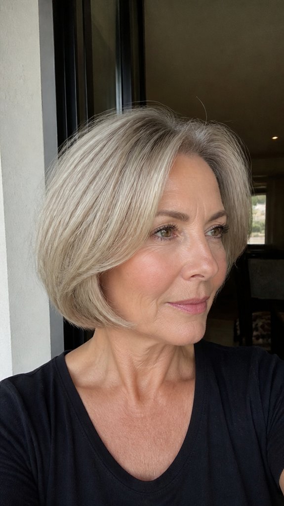 sleek angled bob lightweight lift