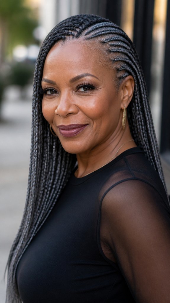 sleek lightweight low tension braids