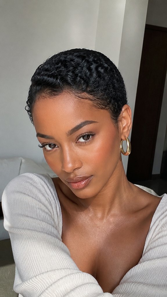 slick polished high contrast hairstyle