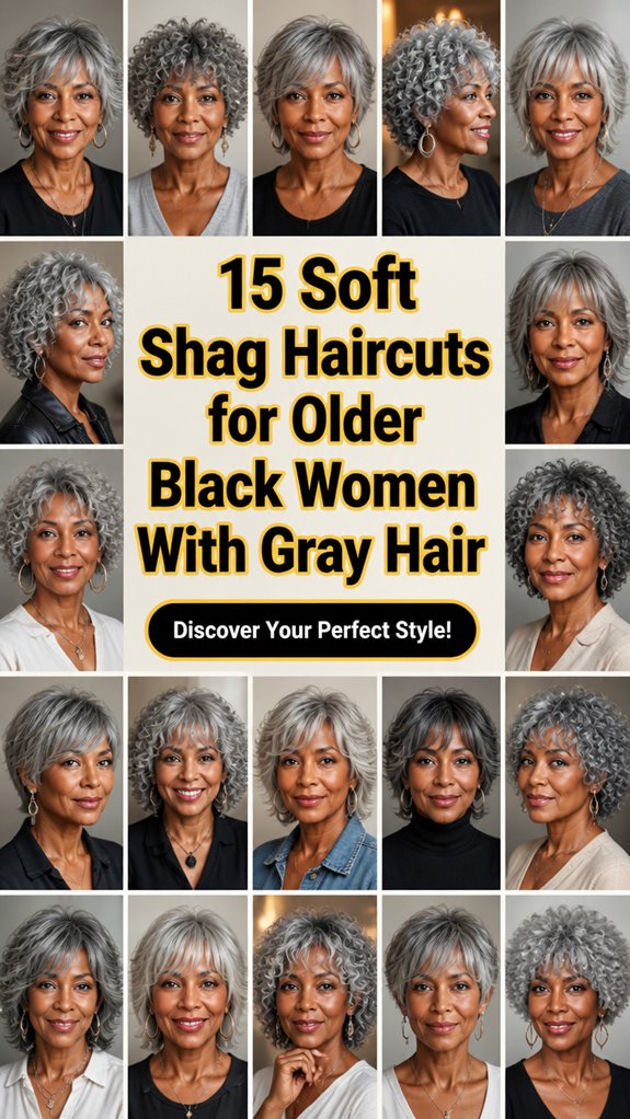 soft gray shag styles