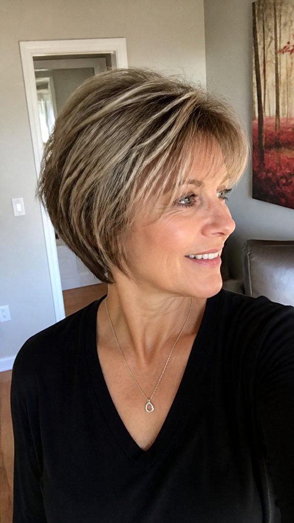 stacked bob with lift