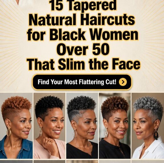 tapered natural haircuts slimming faces