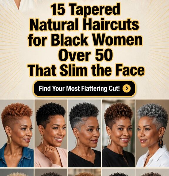 tapered natural haircuts slimming faces