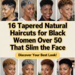 tapered natural haircuts slimming faces