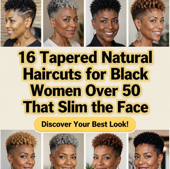 tapered natural haircuts slimming faces