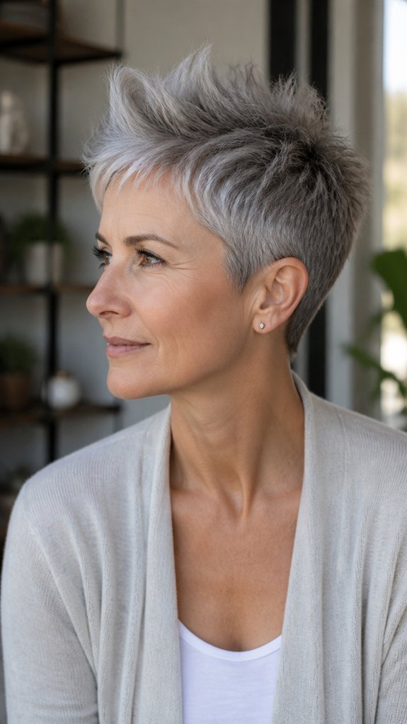 tapered pixie with spikes