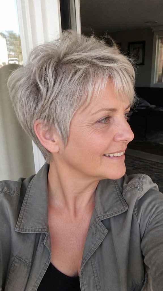 textured airy pixie layers