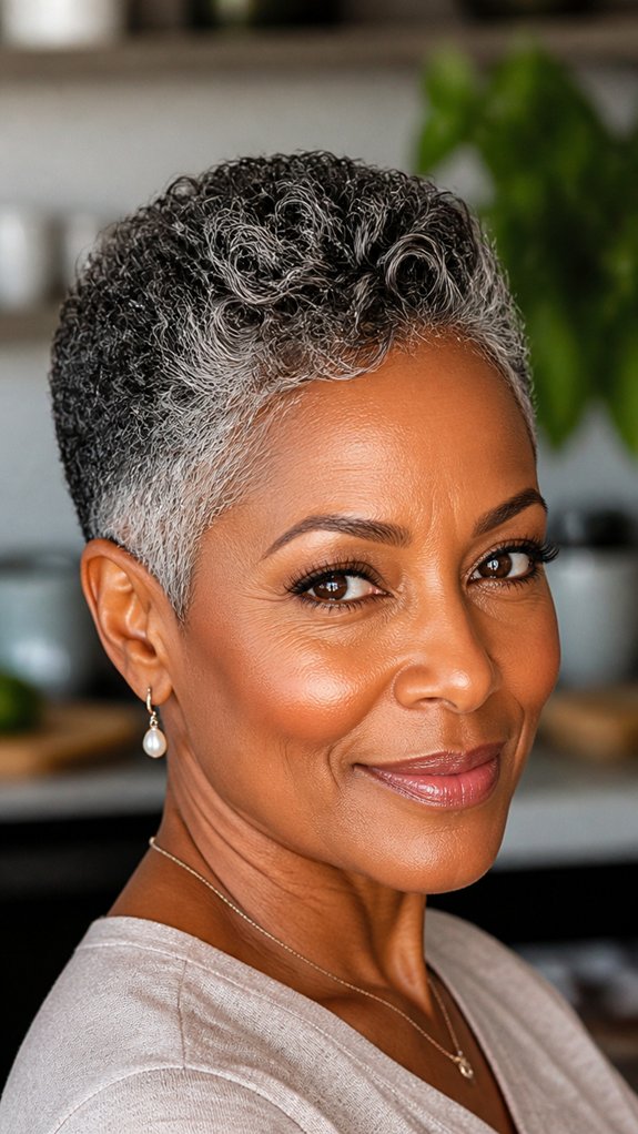 timeless tapered silver pixie