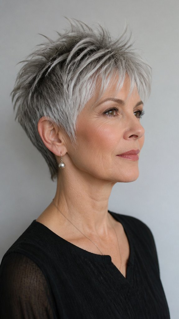 tousled spiky wispy fringe