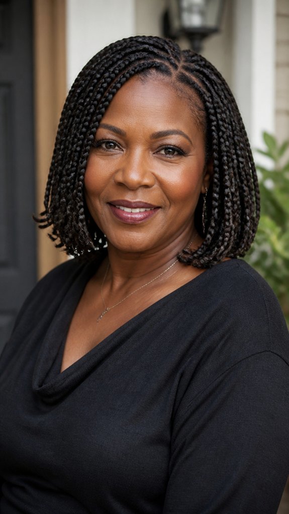 versatile low maintenance shoulder braids