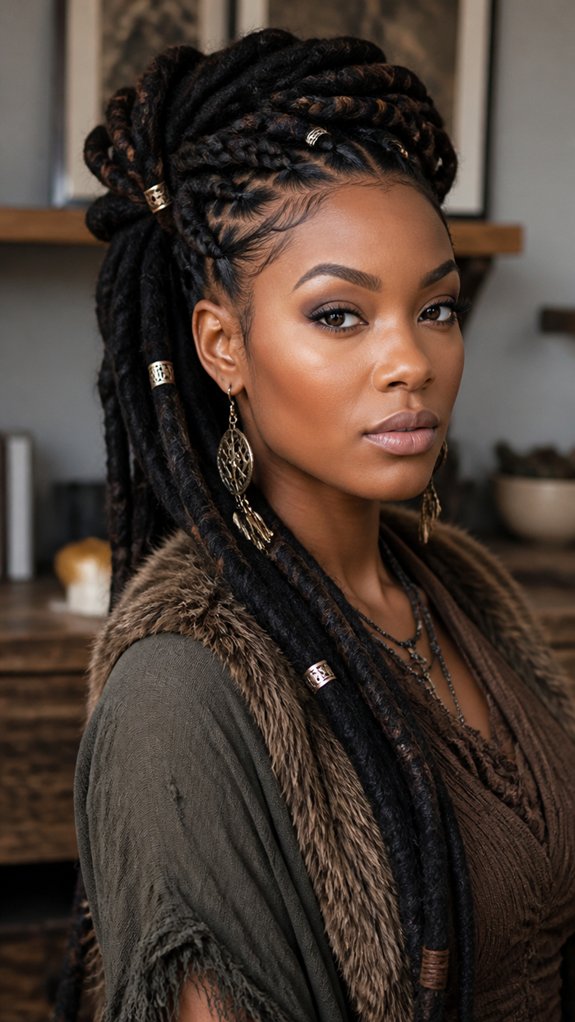 viking inspired warrior loc adornments