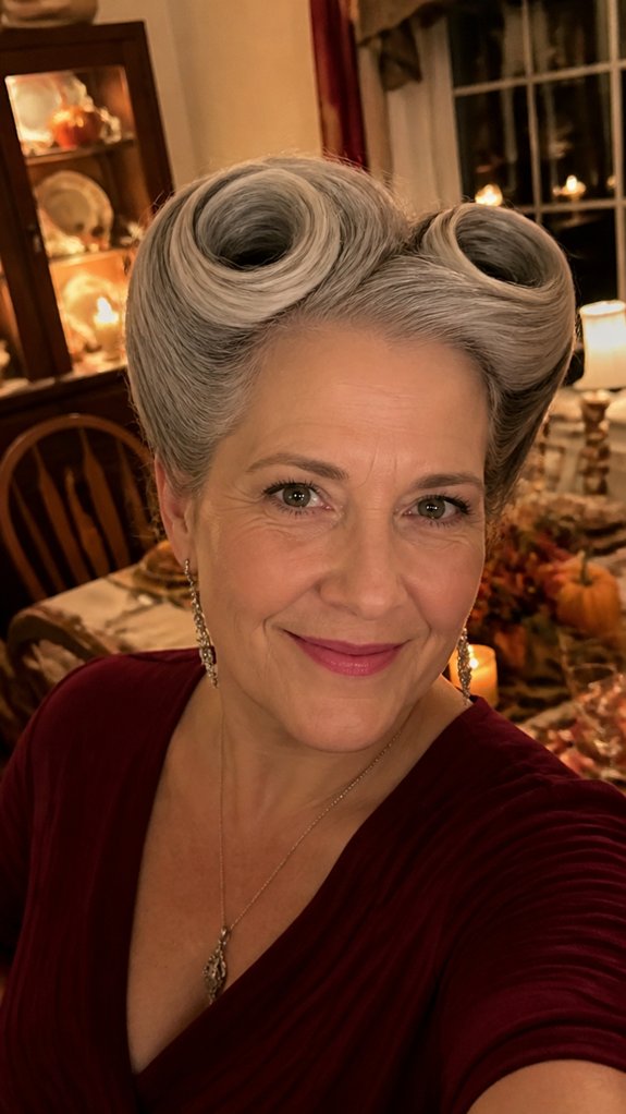 vintage victory rolls set