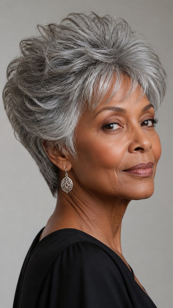wedge shag crown lifting haircut
