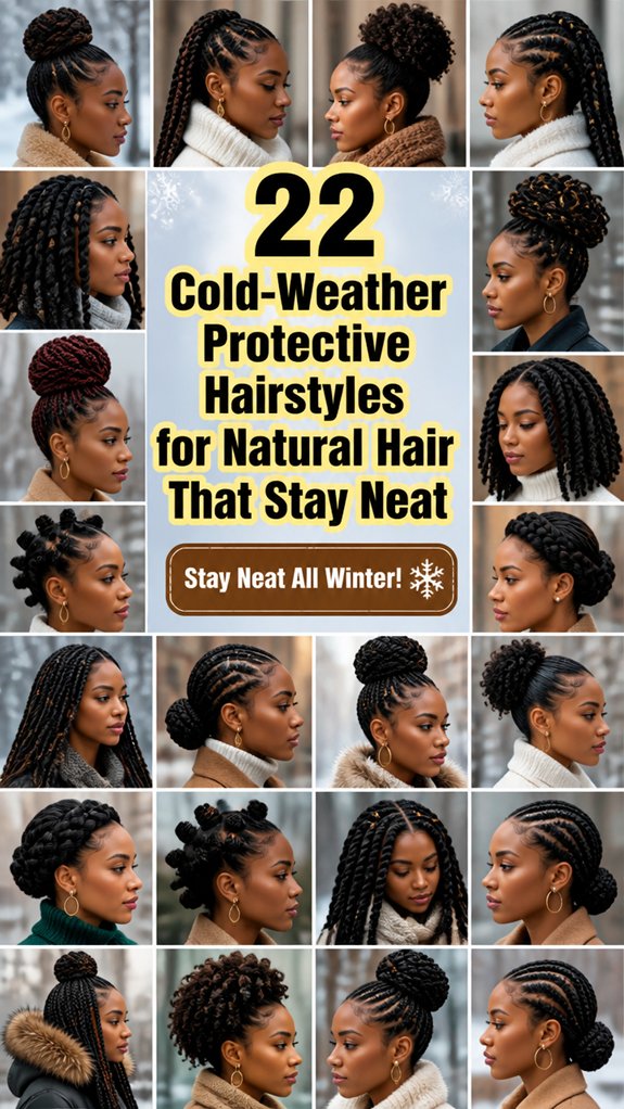winter protective natural hairstyles