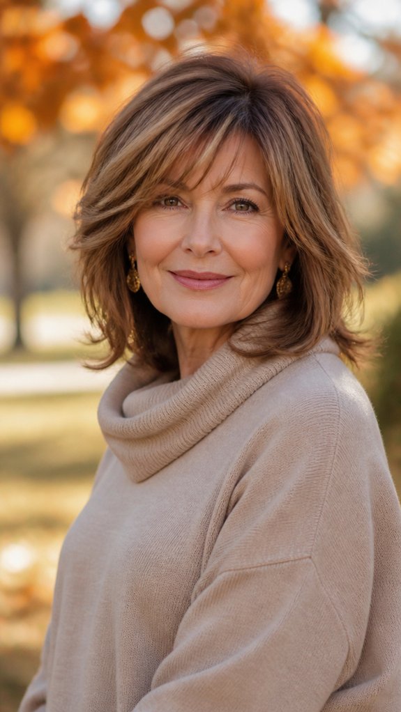wispy side bangs airy