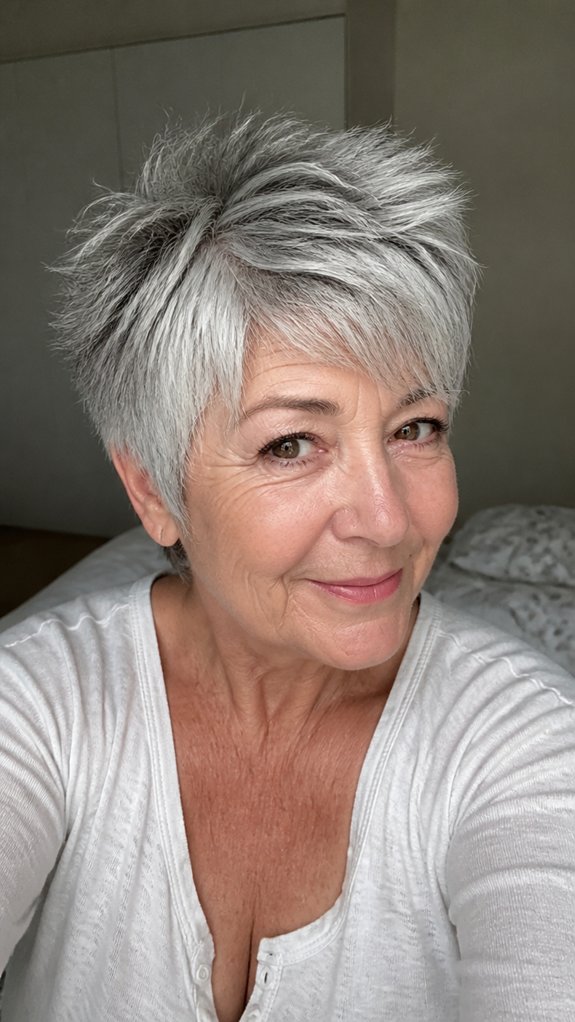 choppy textured pixie movement