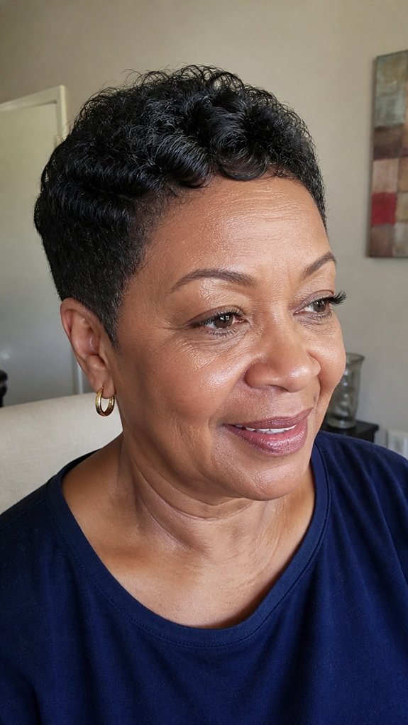curly pixie moisture maintaining routine