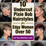 edgy undercut pixie bob hairstyles