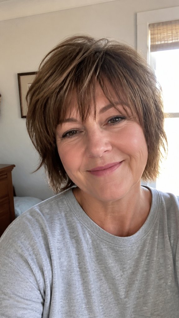 effortless layered shag for mornings