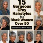 elegant gray hairstyles over50