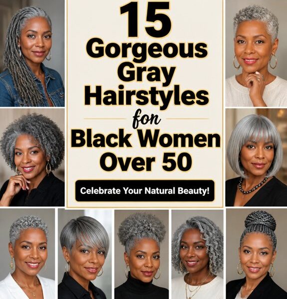 elegant gray hairstyles over50