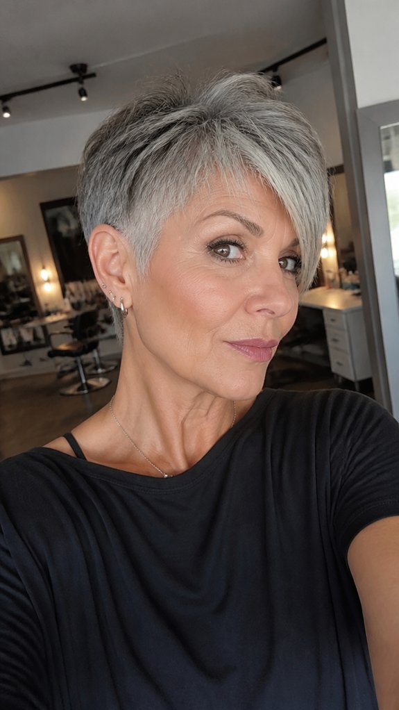 face shaping undercut pixie
