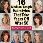 flattering mid length haircuts for 50