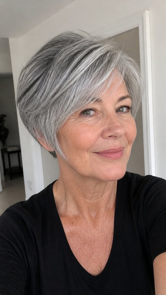 jawline length textured pixie