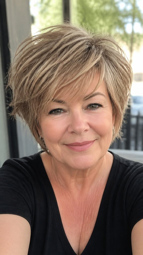 layered airy textured pixie