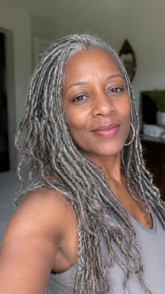 layered smoky silver highlights