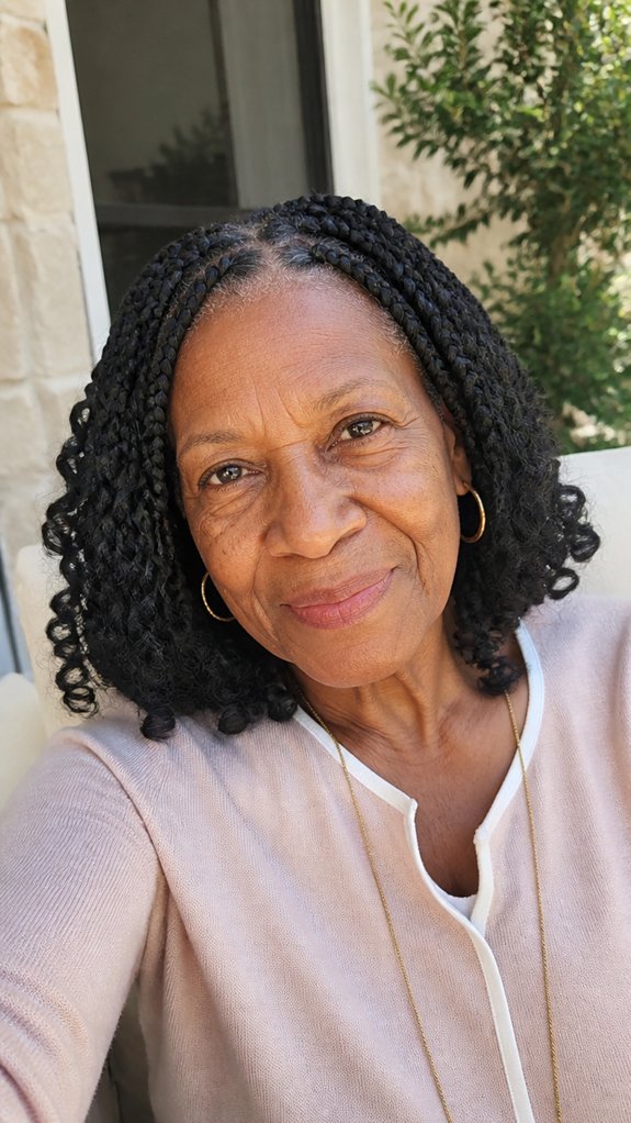 lightweight voluminous goddess braids