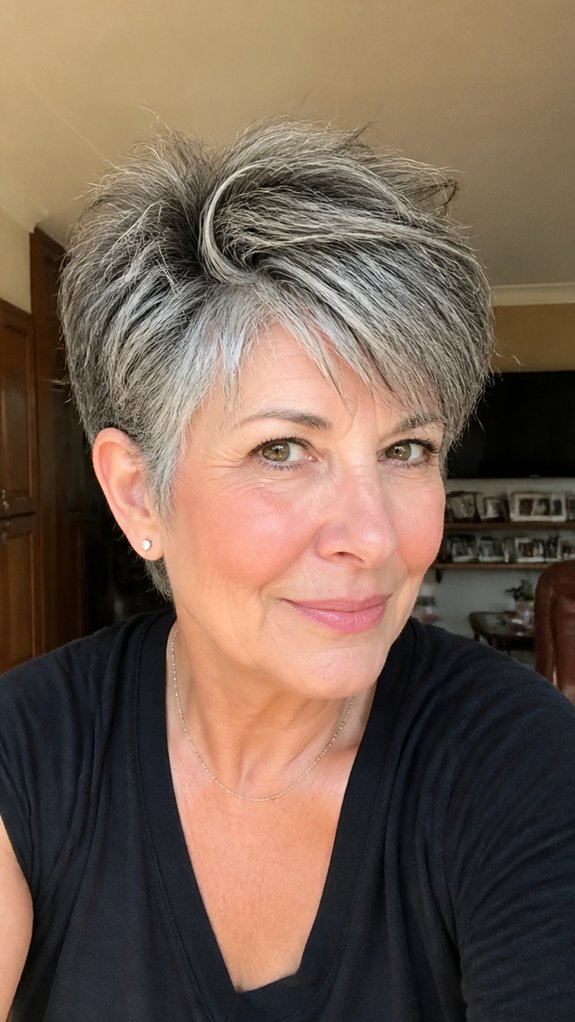 long textured pixie versatility