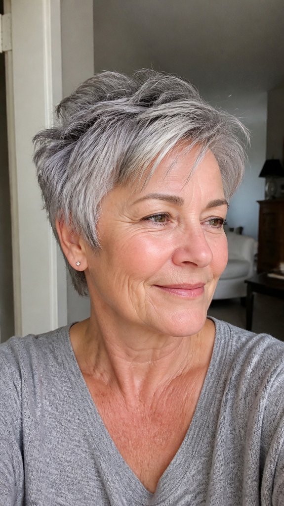 low maintenance textured pixie