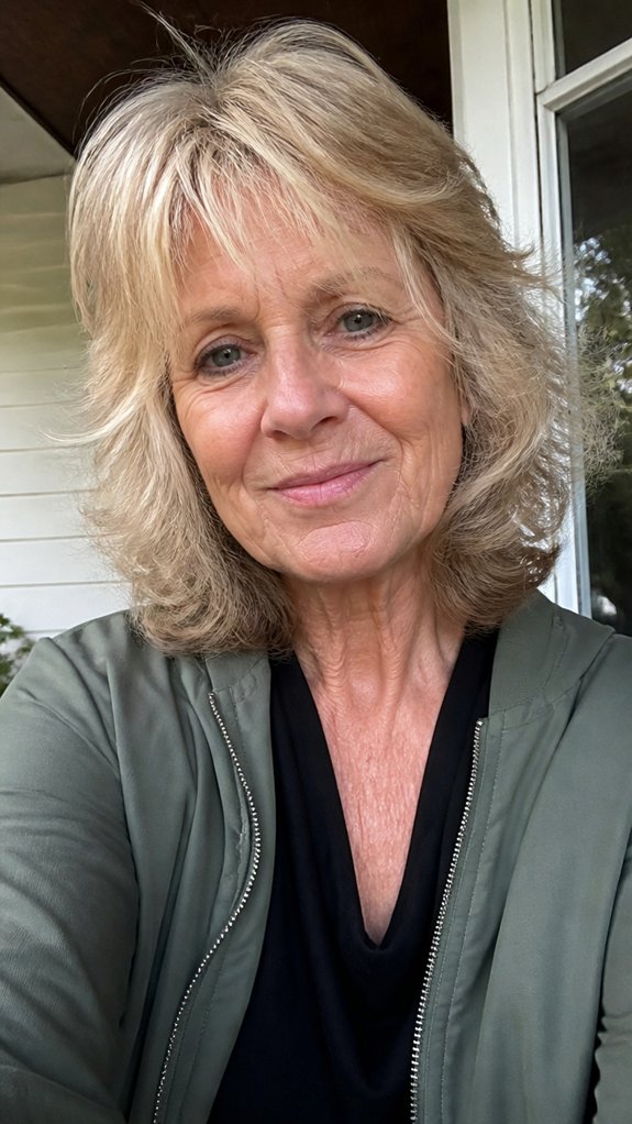 medium shag with volume