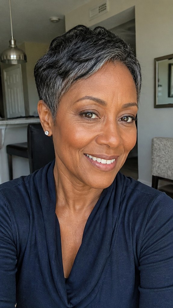pixie cut flatters face