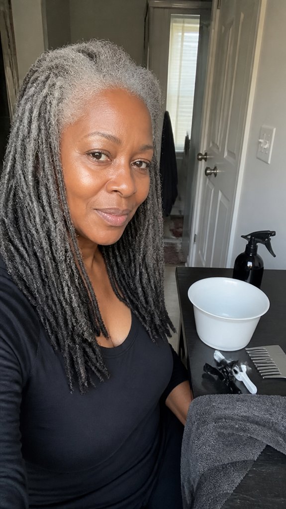 prep locs for silver gray