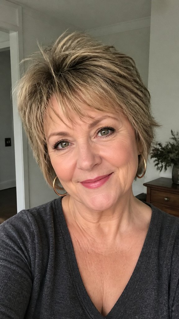 short layered shag tips