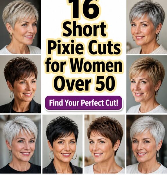short pixie cuts over50