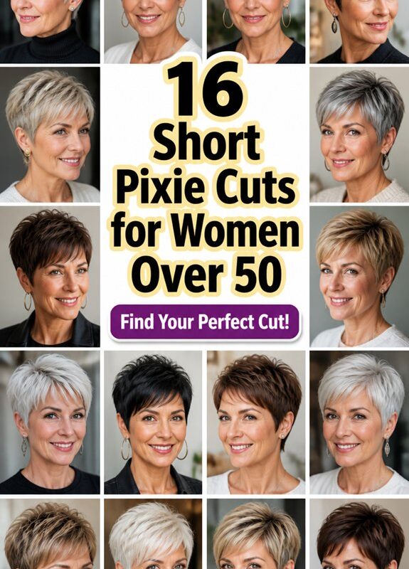 short pixie cuts over50