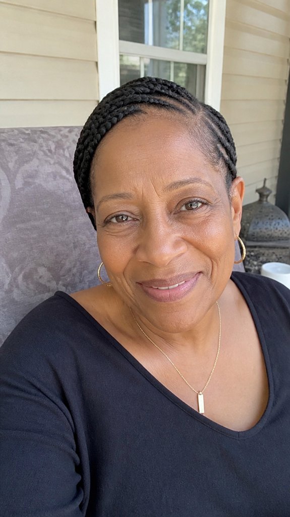 short scalp friendly protective braids