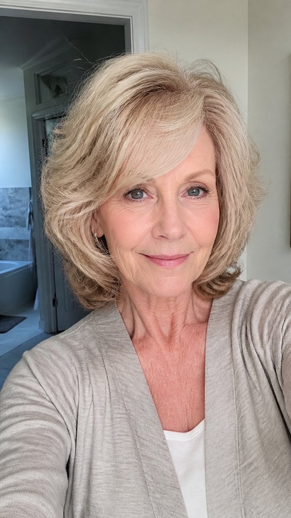 soft angular cheek framing layers