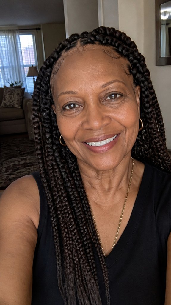 soft part goddess braids care